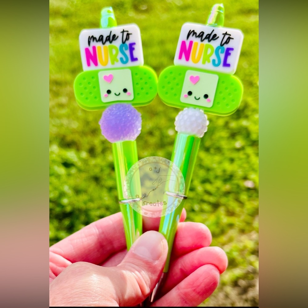 Made to Nurse Beaded Bandaid Pen